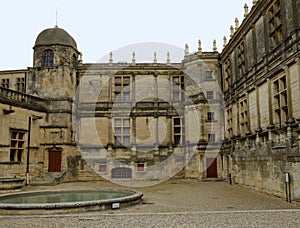 Interior yard of Grignan castle