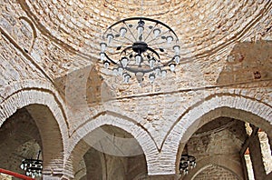 Interior of Yivli Minare Mosque, Antalya, Turkey