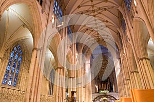 Interior of York Minster Cathedral photo
