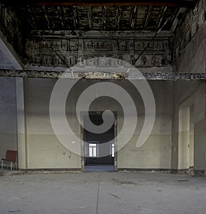 Interiors of an abandoned madhouse