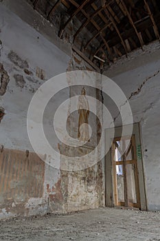 Interiors of an abandoned madhouse