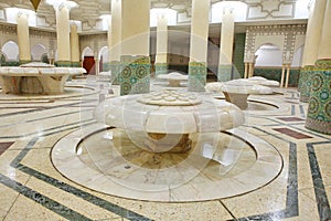 Interiors (ablution hall) of the Mosque