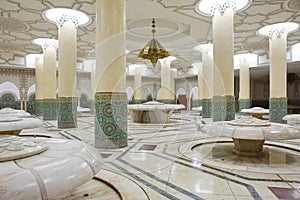 Interiors (ablution hall) of the Mosque of Hassan