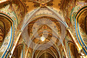 Interiors of the Church of St. Peter and Paul at VyÅ¡ehrad, Prague, Czech Republic