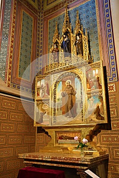 Interiors of the Church of St. Peter and Paul at VyÅ¡ehrad, Prague, Czech Republic