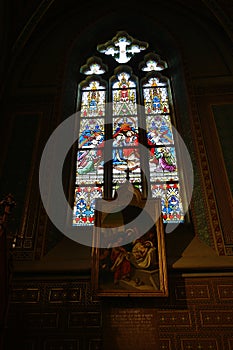 Interiors of the Church of St. Peter and Paul at VyÅ¡ehrad, Prague, Czech Republic