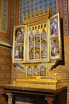 Interiors of the Church of St. Peter and Paul at VyÅ¡ehrad, Prague, Czech Republic