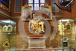 Interiors of the Church of St. Peter and Paul at VyÅ¡ehrad, Prague, Czech Republic