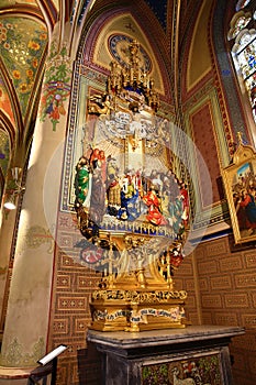 Interiors of the Church of St. Peter and Paul at VyÅ¡ehrad, Prague, Czech Republic