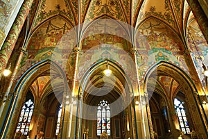 Interiors of the Church of St. Peter and Paul at VyÅ¡ehrad, Prague, Czech Republic