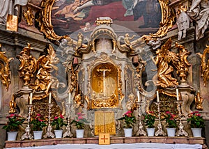 interiors of  Ettal abbey, bavaria, germany photo