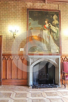 Interiors of halls in Vorontsov Palace in Alupka, Crimea.