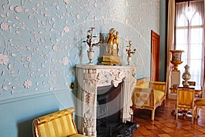 Interiors of halls in Vorontsov Palace in Alupka, Crimea.