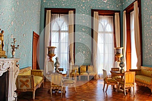 Interiors of halls in Vorontsov Palace in Alupka, Crimea.