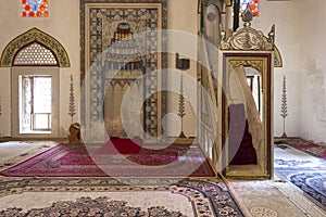 Interiors of the the Koski Mehmed Pasha Mosque in Mostar,