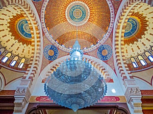 Interiors of the Mohammad Al-Amin Mosque, Beirut, Lebanon