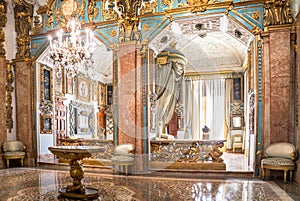 Interiors of Palazzo Borromeo, Lago Maggiore, Stresa, italy