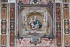 Interiors of San Paolo Maggiore church, Naples, Italy