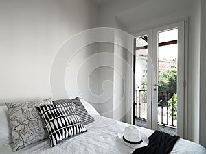 Interiors shots of a modern bedroom