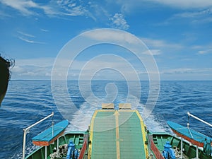 An interisland passenger ship