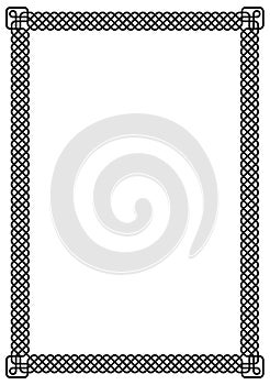 Interlace border frame