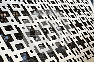 Interlace pattern design metal texture