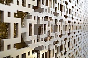 Interlace pattern design metal texture