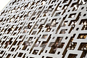 Interlace pattern design metal texture