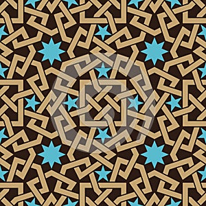 Interlaced Arabic Seamless Pattern photo