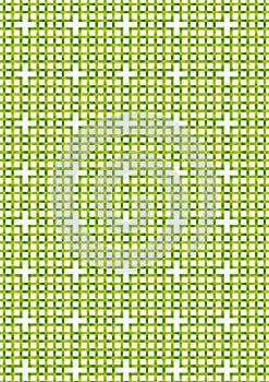 Interlaced green pattern