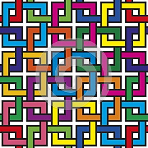 Interlaced Squares Seamless Background