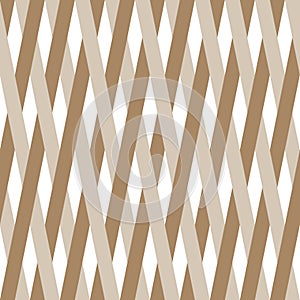 Interlaced texture of woven rattan. Seamless vector background.