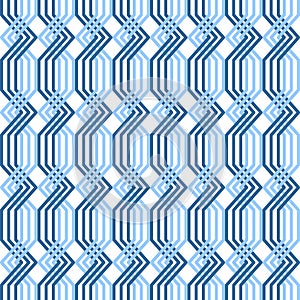 Interlacing pattern. Seamless geometric texture. photo