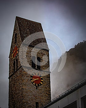 The Interlaken tower clock