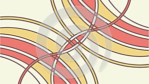 Interlocking Abstract Wavy Lines Dynamic Background Art, vector design Generative AI