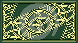 Interlocking Celtic Knot Pattern Vector, vector design Generative AI