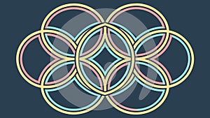 Interlocking Celtic Knots: Intricate Geometric Pattern, vector design Generative AI