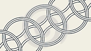 Interlocking Chain Link Pattern, Connection and Strength, vector design Generative AI