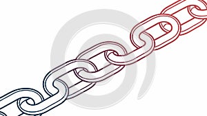 Interlocking Chain Links, Strength Connection Unity Vector Design Generative AI