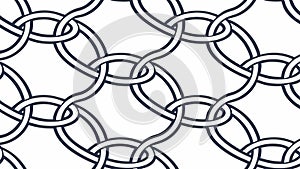 Interlocking Chain Pattern, Abstract Network Design vector design Generative AI