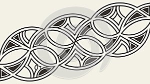 Interlocking Chain Pattern, Symbolizing Connection and Unity, vector design Generative AI