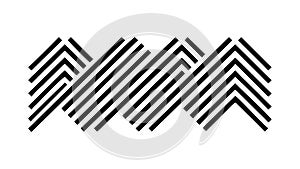 Interlocking Chevron Pattern, Modern Graphic Background, Dynamic Design, vector design Generative AI