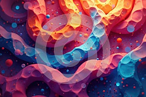 Interlocking circles creating a flowing, organic pattern , interconnected, subtle, shape