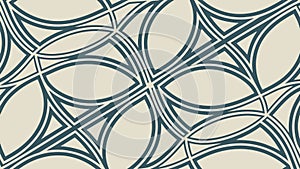 Interlocking circular chain pattern vector, classic decorative border. vector design Generative AI