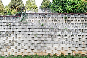 Interlocking designed retaining wall to manage earth erosion