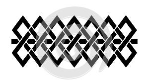 Interlocking Diamond Chain Pattern, vector design Generative AI