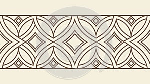 Interlocking Diamond Pattern, Abstract Geometric Background, vector design Generative AI