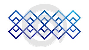 Interlocking Diamond Pattern, Abstract Geometric Design, vector design Generative AI