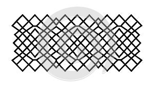 Interlocking Diamond Shapes Geometric Pattern Abstract vector design Generative AI