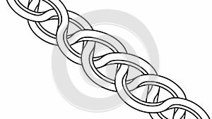 Interlocking Geometric Chains, Abstract Pattern Design, vector design Generative AI